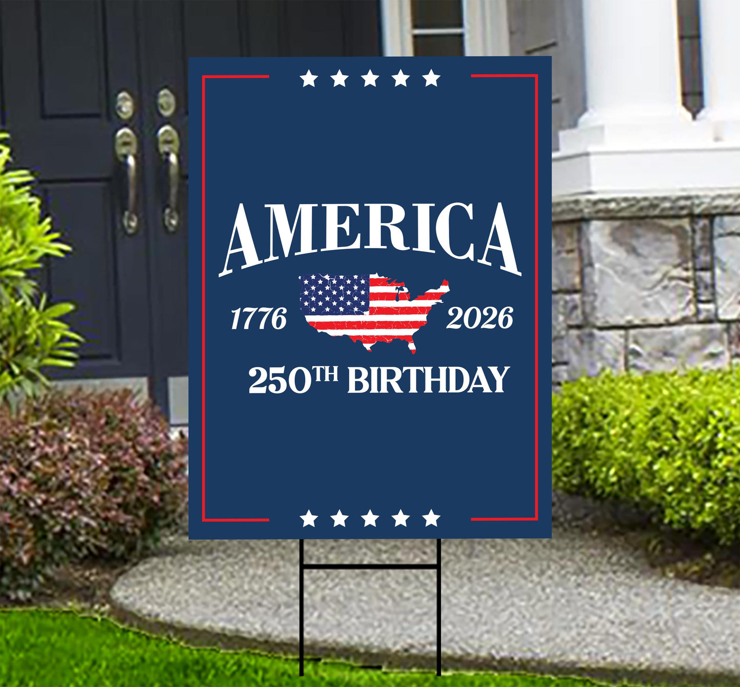 250 Years American Garden Flag, Patriotic 250th Anniversary Decor, Celebrate Independence Liberty National Pride Flag