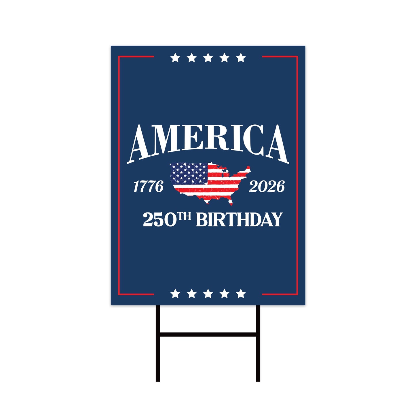 250 Years American Garden Flag, Patriotic 250th Anniversary Decor, Celebrate Independence Liberty National Pride Flag