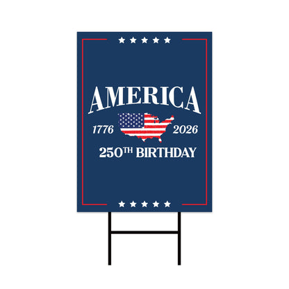 250 Years American Garden Flag, Patriotic 250th Anniversary Decor, Celebrate Independence Liberty National Pride Flag