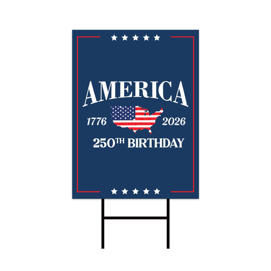 250 Years American Garden Flag, Patriotic 250th Anniversary Decor, Celebrate Independence Liberty National Pride Flag