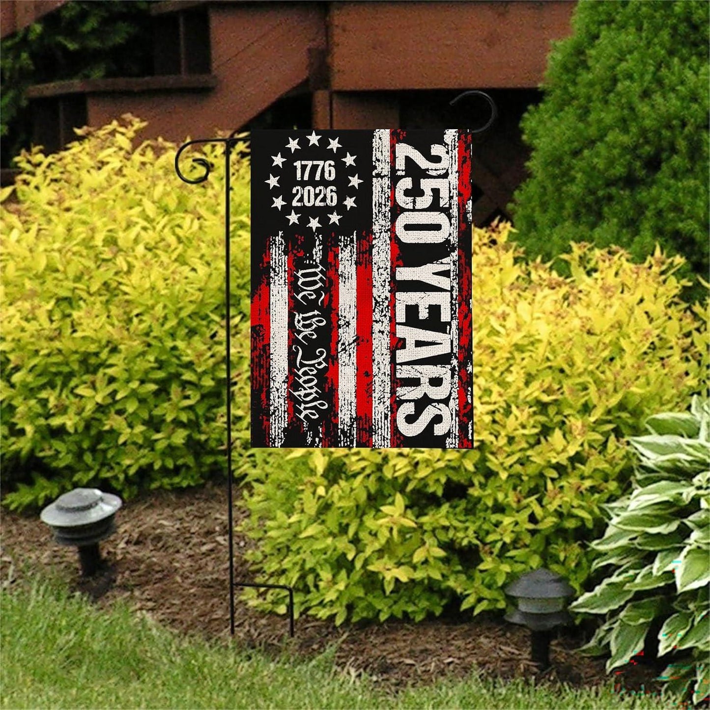250 Year Anniversary Garden Flag, Patriotic USA Flag, Years of Freedom Garden Flag, Patriotic Anniversary Yard Decor