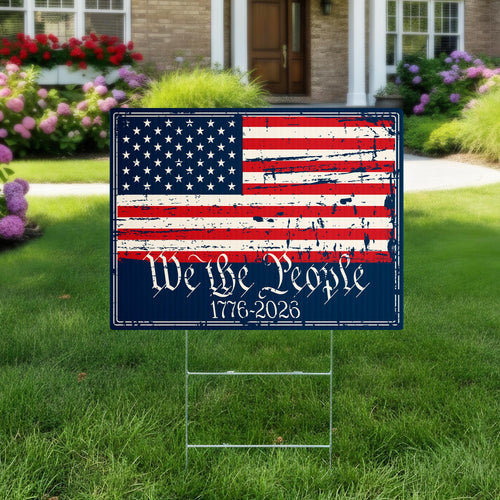 250th America Anniversary Yard Flag, America 250th Anniversary Garden Flag, Patriotic Semiquincentennial Decor