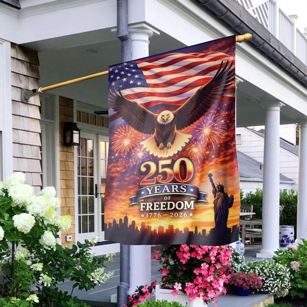 America 250th Celebrate Flag, United States Semiquincentennial Banner, USA 1776-2026 Anniversary Flag, 4th of July Patriotic Decor