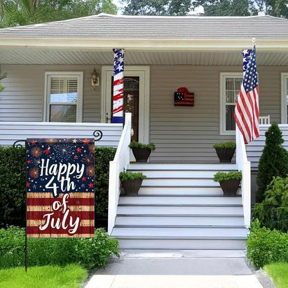 Happy 4th of July Garden Flag, America 250th Anniversary Garden Flag, Patriotic 1776–2026 Yard Decor, Independence Day