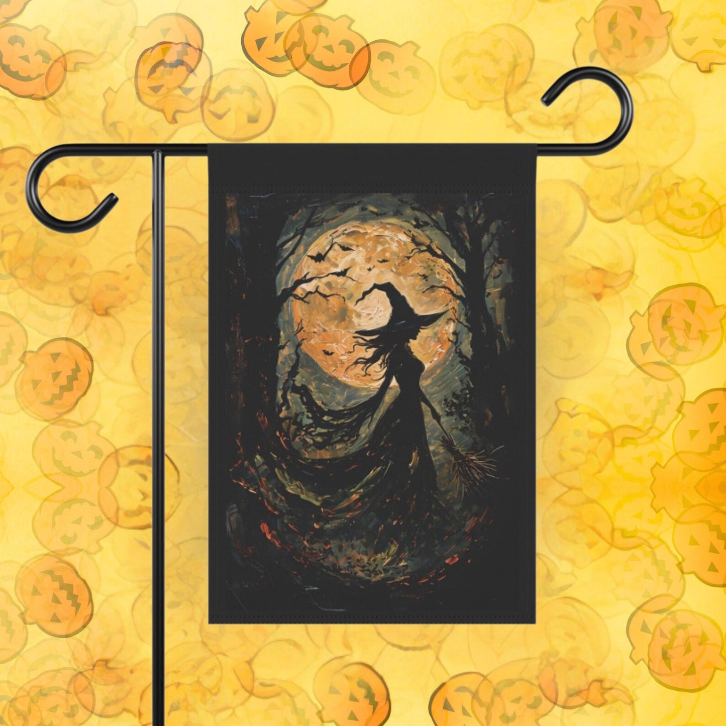 Witch Halloween Garden Flag Fall Decor
