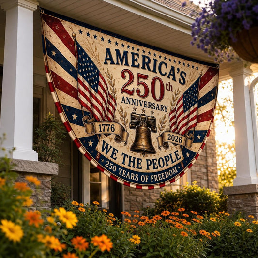 USA 250th Christian Freedom Arch Flag