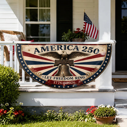 250th Anniversary Banner, 1776-2026 Patriotic Fence, We The People Banner,USA Semiquincentennial,4th of July Flag,Spirit of 76 Outdoor Decor