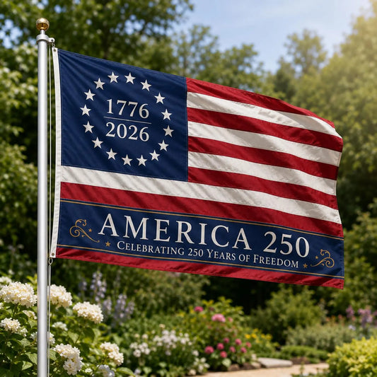 250 Years Freedom USA Flag, 1776–2026 Eagle Betsy Ross Grommet Flag, American History Patriotic Banner, Outdoor Wall Decor 4