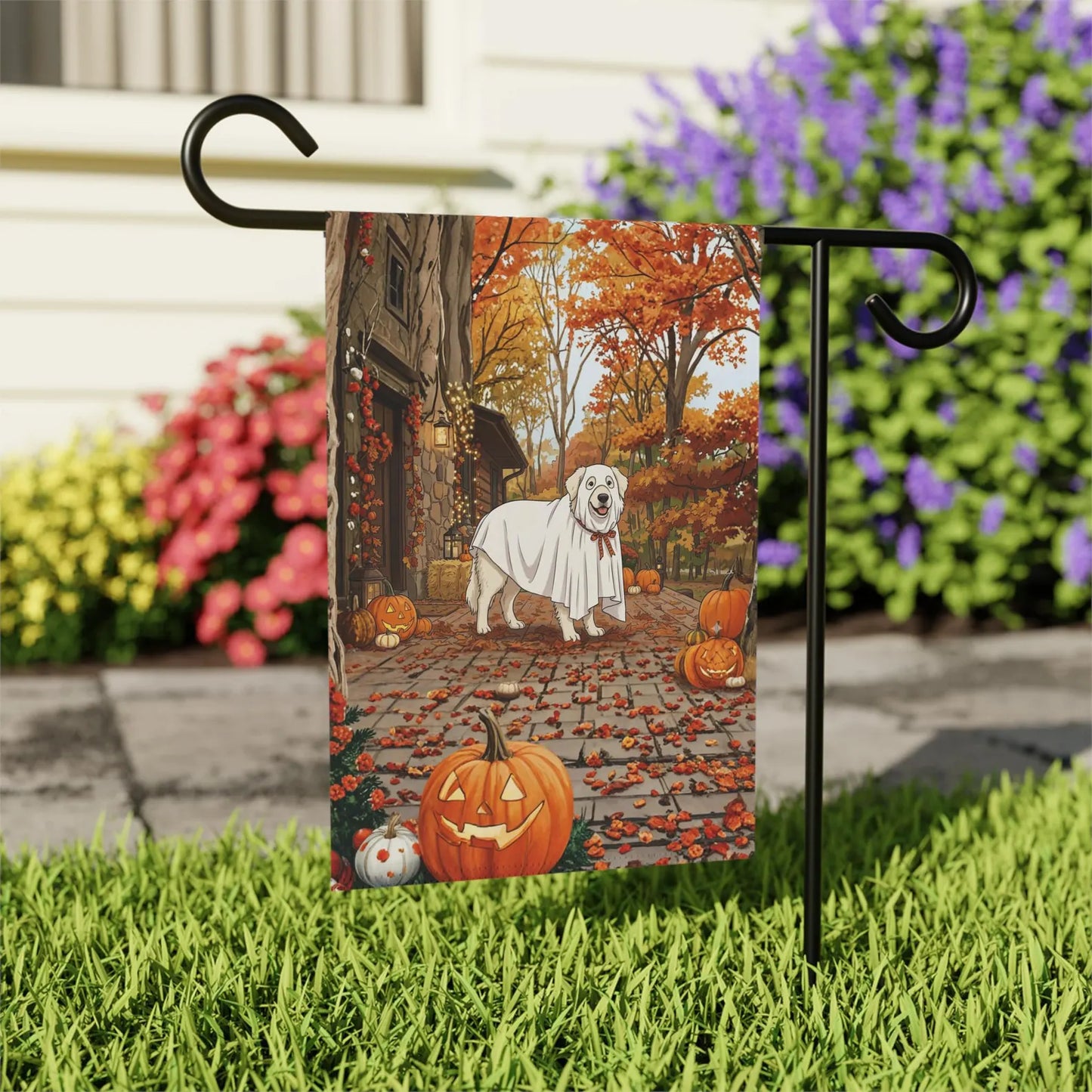 Ghost Dog Garden Flag
